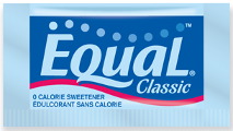 Packet of Equal brand artificial sweetener
